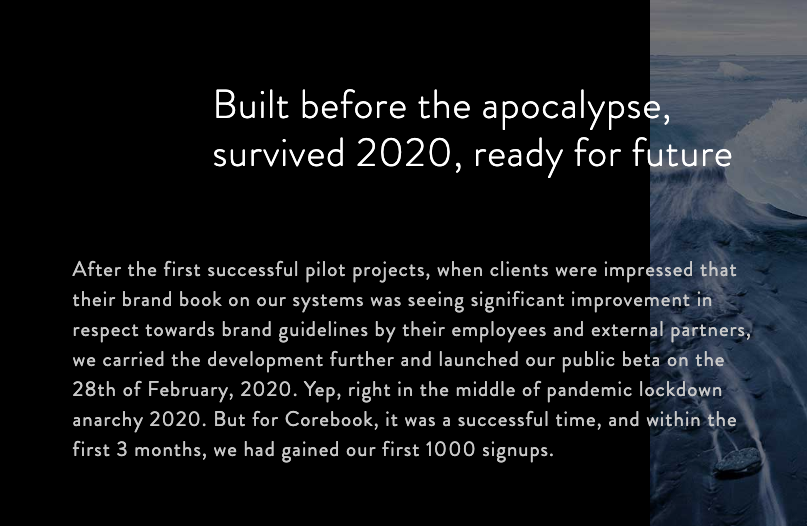 jmccarley's tweet image. Best - and most relevant - headline I've seen for a company that launched in 2020. #corebook
If you can launch in 2020 and survive, you are definitely ready for the future!