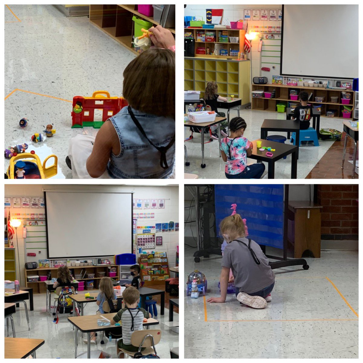 catdfrank's tweet photo. ✏️🍎Kindergarten is back and in action!! We are social distancing and wearing masks while learning our classroom expectations and routines!! We are going to do great things this year!!✏️✂️📝🍎 class of 2033🎓(@mrjamesfrye )#NoBeariers https://t.co/83o818LRIe
