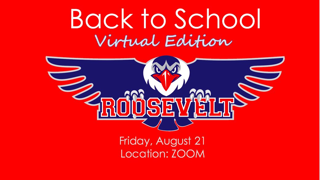 FDRMiddleSchool's tweet photo. FDR Parents, you are cordially invited to join us for our annual Back to School day. We can’t wait to ‘see’ you! Check your email for details. #FDRrocks #letszoom https://t.co/wVgsrnvFzn