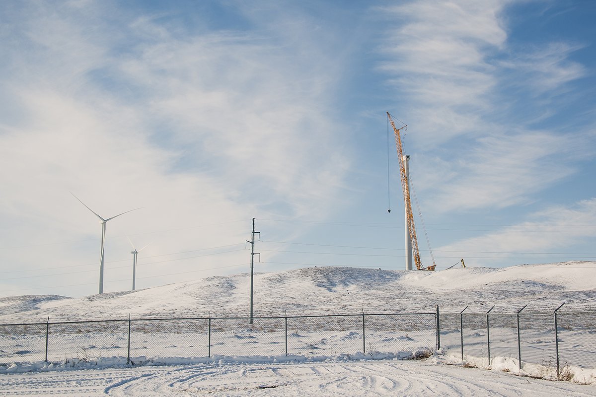  #AmericanWindWeek may be over but we can't stop talking about our Wessington Springs Wind Energy Center.  #ICYMI - the 51MW  #wind farm underwent a repower in December of 2019:  http://ow.ly/fvVz50B3JS2   #greenpower  #publicpower THREAD