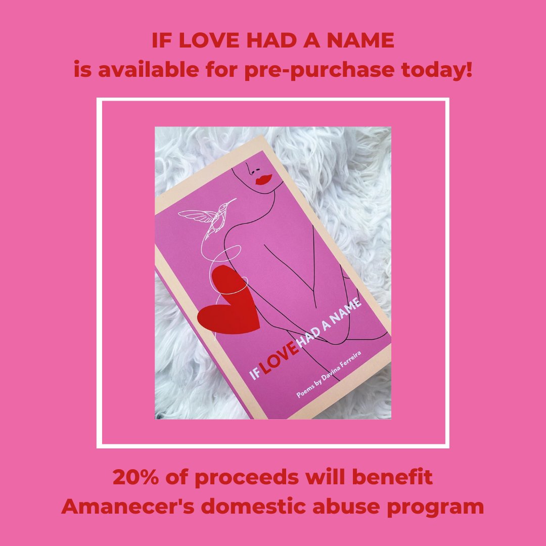 If Love Had a Name is an outstanding collection of poems centered around self-love &amp; womanhood written by Colombian-American poet, Davina Ferreira. Get your copy here, alegriamagazine.com/product/if-lov…!