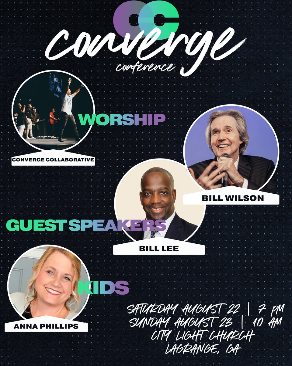 NGACoG's tweet image. CONVERGE...City Light Church THIS WEEKEND! Pastor Bill Lee, Saturday night and Pastor Bill Wilson, Sunday morning! YOU DON’T want to miss it!🔥🔥🔥