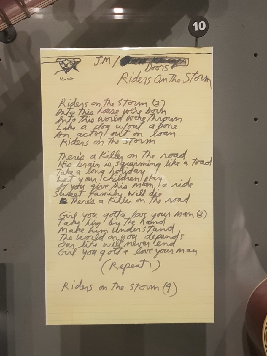 19/09/03 @rockhall for the day - an amazing visit, if you ever get the chance. Jimi Hendrix’s sketches, Jim Morrison lyrics,  @MrChuckD + so much more!