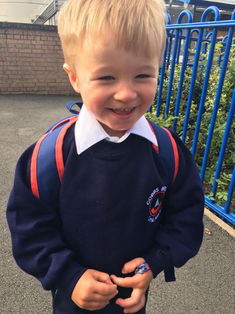 Collecting this little man from his taster day in nursery 😍 https://t.co/7kdXlY7kHQ