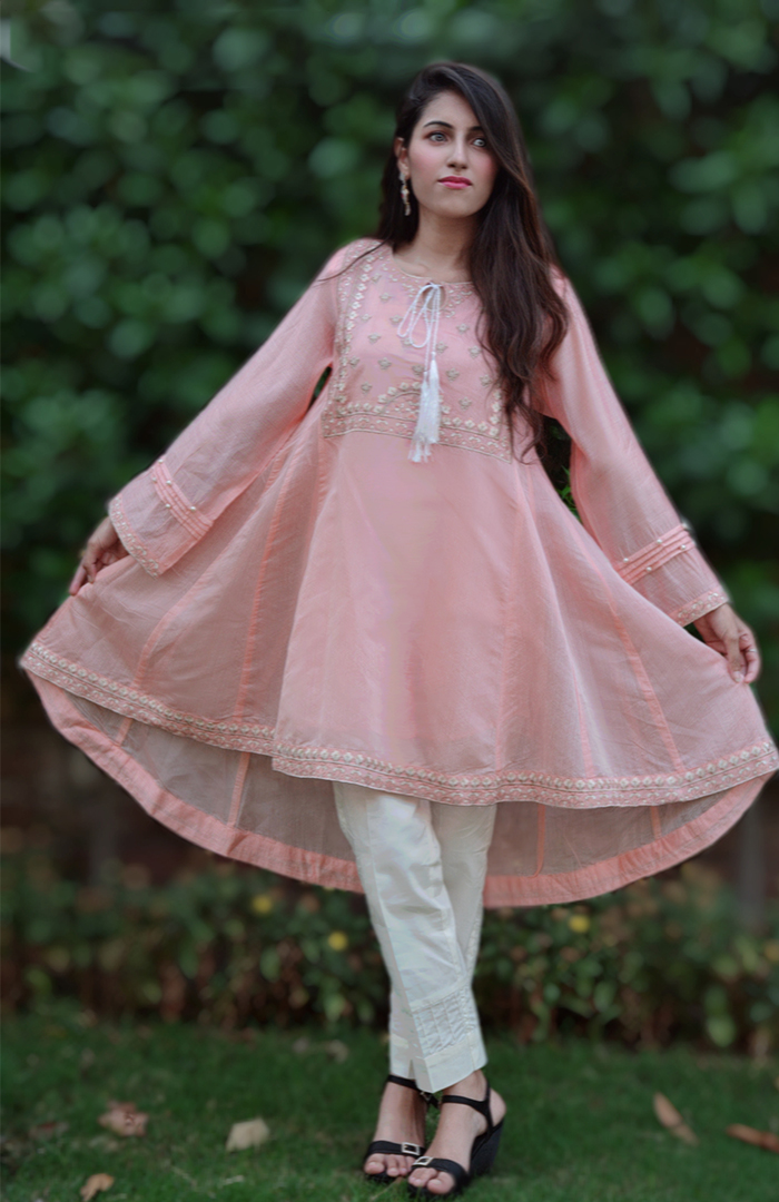 paper cotton frock design