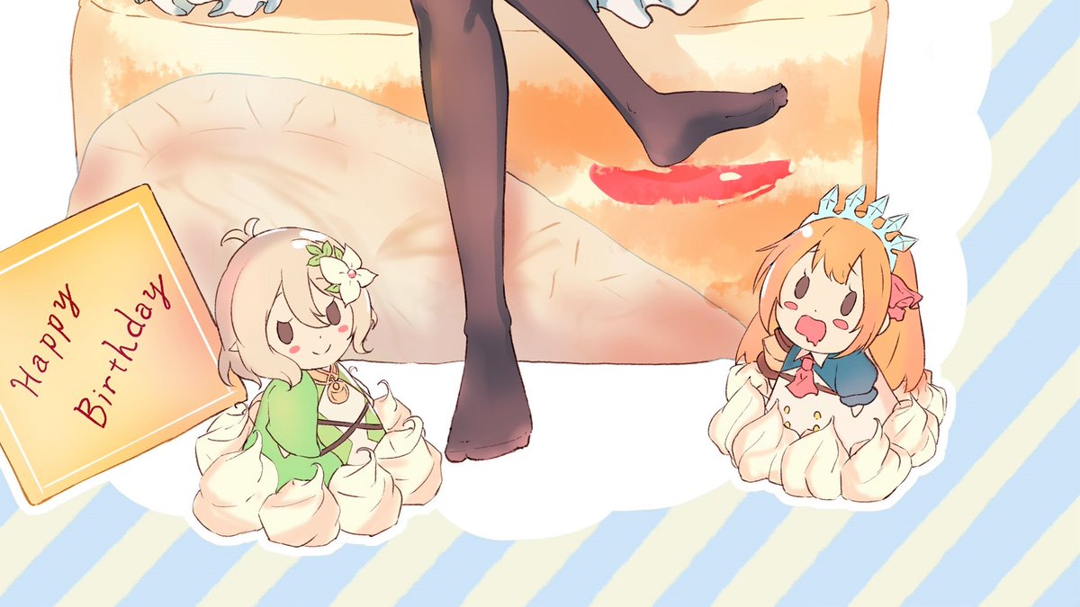 クリスマスになるとキャラクターケーキが売ってますけど かわいい砂糖菓子が付いてた ぼたやんのイラスト