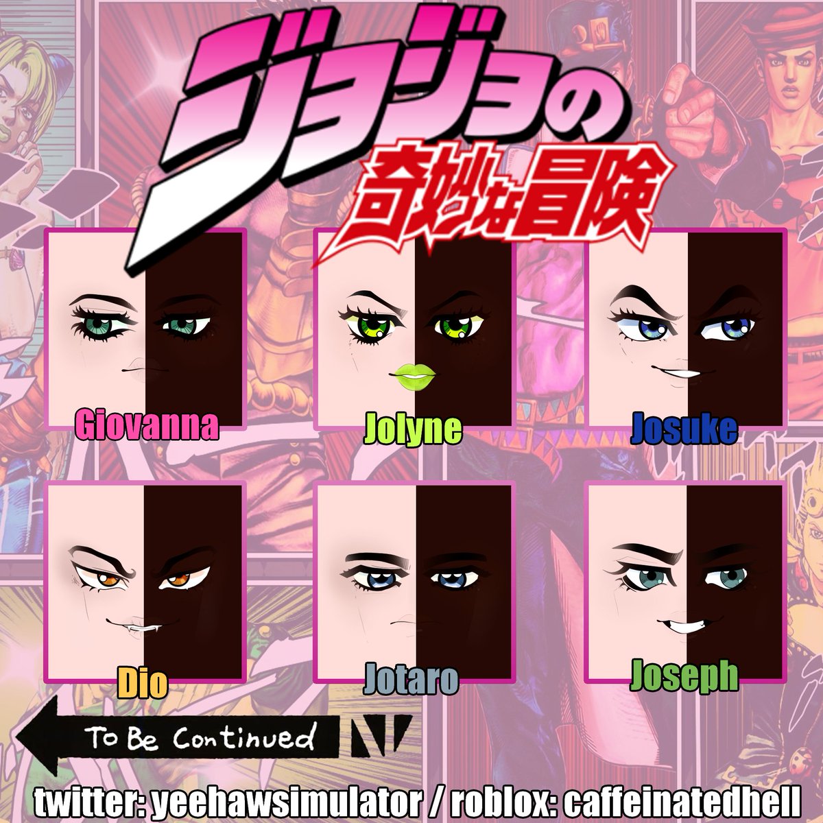 Heckin Heck On Twitter There They All Around Some Nice Jjba Faces For Royale High I Wonder If I Ll Do More Hmmmm Royalehigh Royalehighfaces Royalehighmakeup Katerhfaces Royalehighart Nightbarbie Kateka22 V V V - jotaro decal face roblox