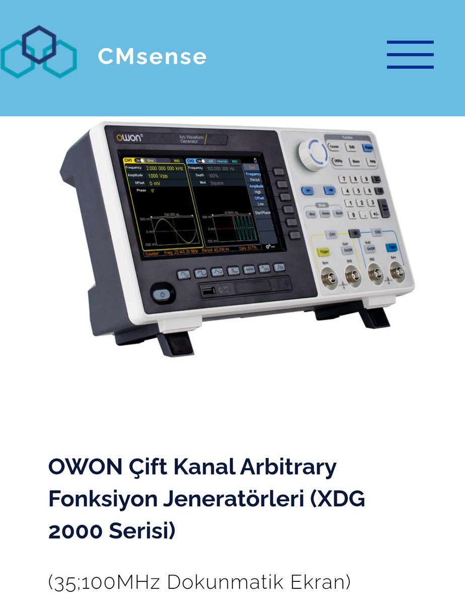 CMSENSE1's tweet image. #functiongenerator #electronicsengineering #electronic #elektrikelektronikmühendisliği #technology #owon #cmsense