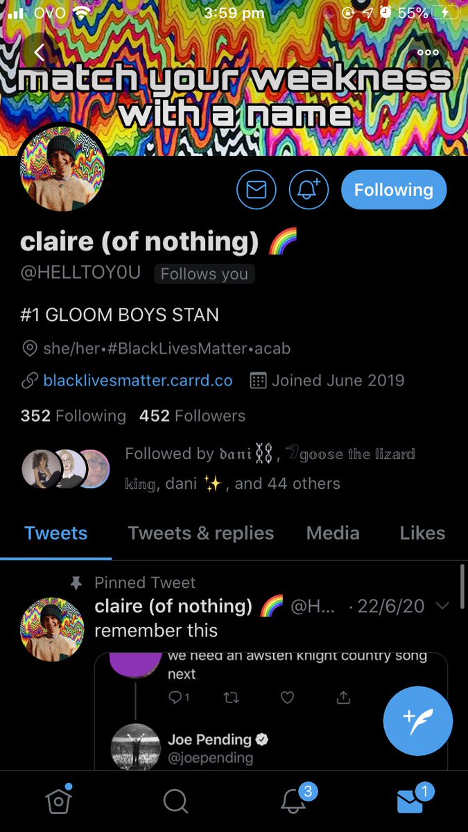 3rd is claire not on my tl enough, doesn’t play minecraft for long enough pretty otto