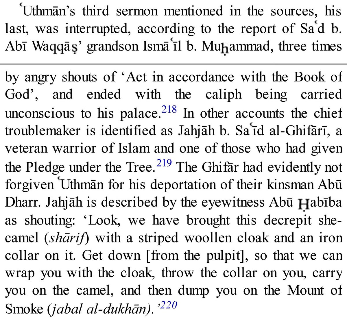 I think it is safe to say that none of these people thought of Uthman as Rightly Guided.Also, Uthman should have sent lanat on Marwan in his dying breaths.Tabarrah really is so important!