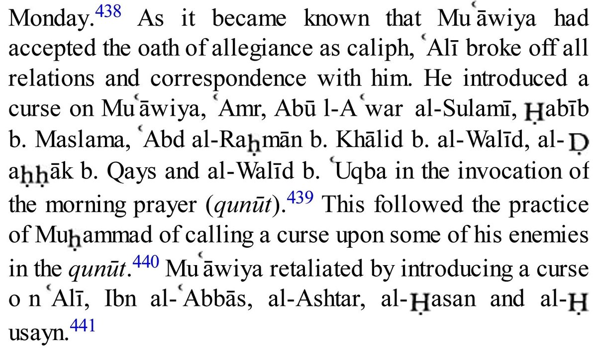 If Imam Ali has cursed you, then seek penance, b/c the Quran joins the truthful in their cursing of the liars--not vice-versa!Imagine introducing a curse upon Ammerul Momineen and the Masters of the Youths of Paradise. Bar Muawiya LanatBar Muawiya LanatBar Muawiya Lanat