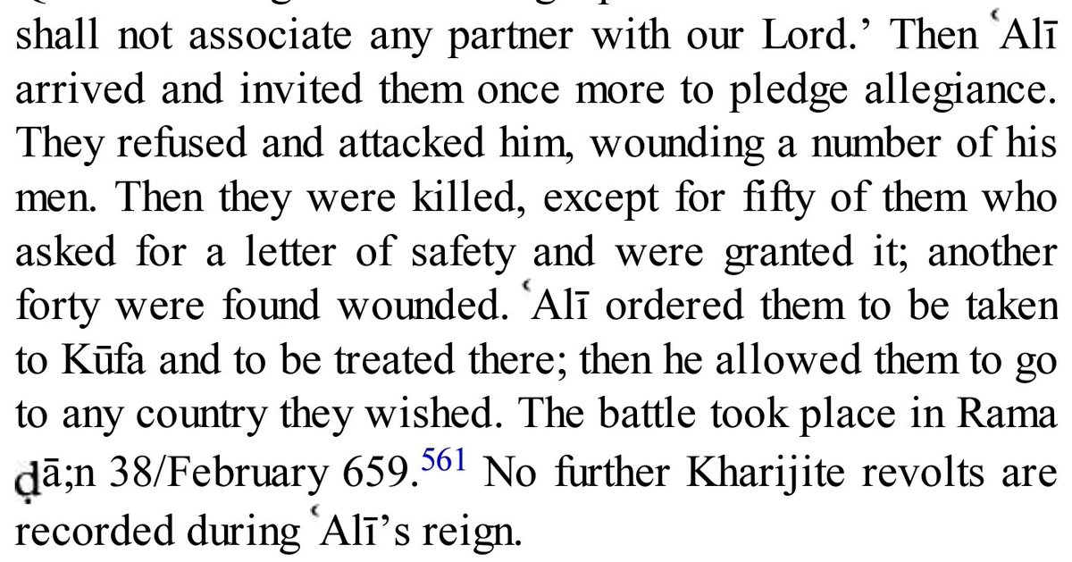 The Kharijites are truly losers in both this world and the next."Who break the covenant of Allah after contracting it and sever that which Allah has ordered to be joined and cause corruption on earth. It is those who are the losers."Holy Quran (2:27). SI.