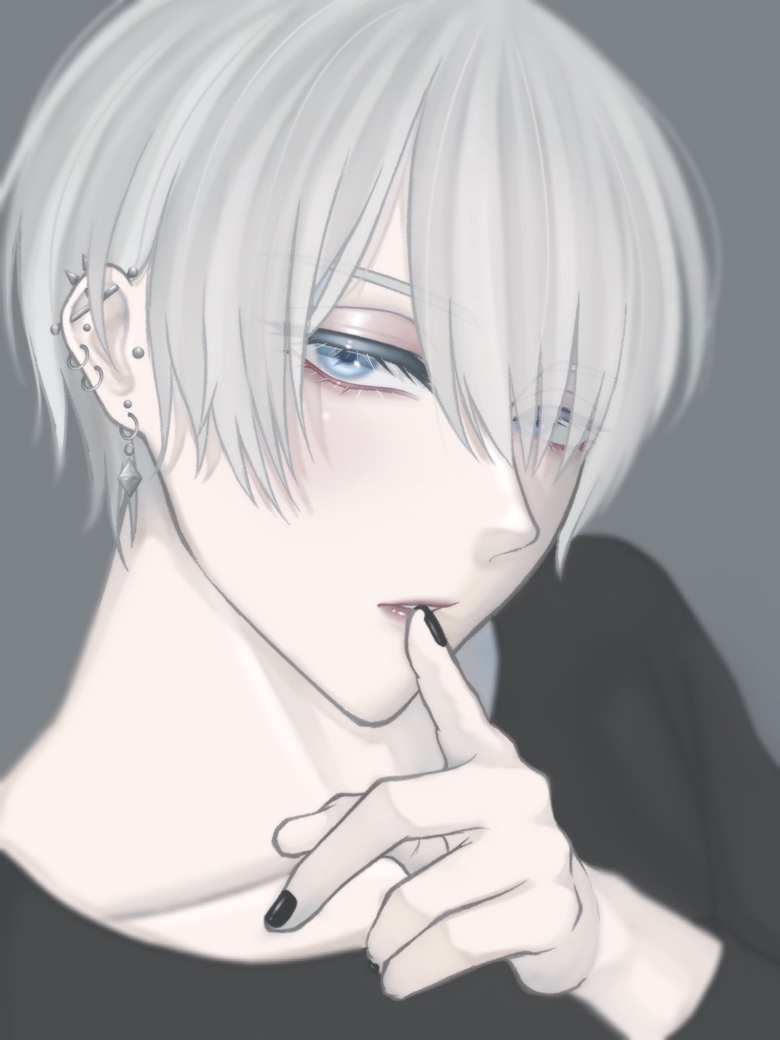 ﾍﾟﾝ 白髪男子 デジタルイラスト 絵描きさんと繋がりたい 白髪 イラスト好きな人と繋がりたい T Co U19uthfdia Twitter