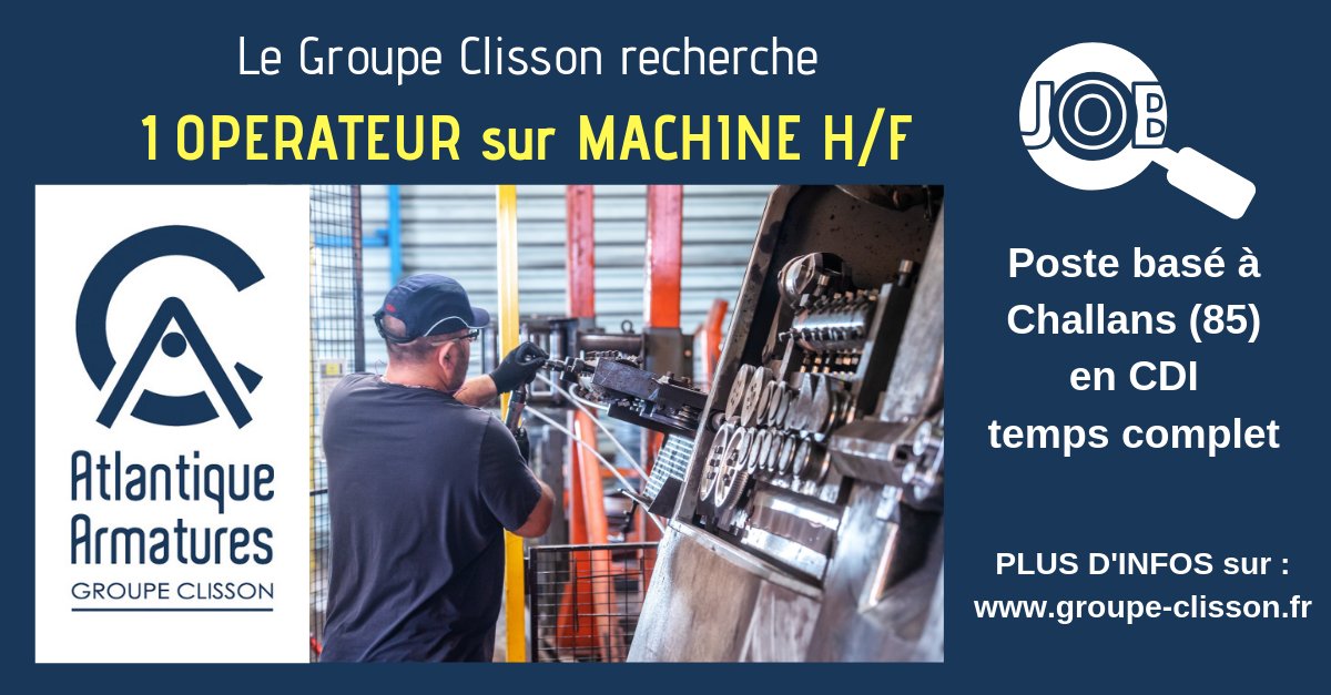 groupeclisson's tweet photo. https://t.co/NzzCHttd9d
Toutes nos offres d'emplois sur https://t.co/242cGE2tO7 https://t.co/zYYafzyJmb