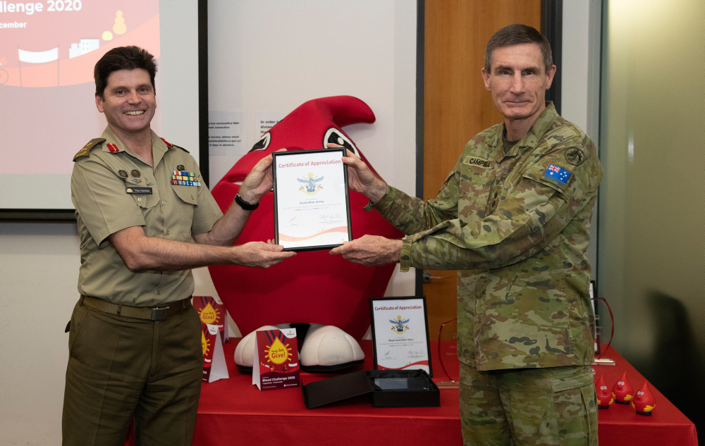 I am honoured to be <a href="/AustralianArmy/">Australian Army</a>’s ambassador for the 2020 #DefenceBloodChallenge. This is a time for #OurPeople to lead the charge in providing donations to <a href="/lifebloodau/">lifebloodau</a>. I encourage all personnel to gather their family and friends and inspire them to #GiveArmy this year.