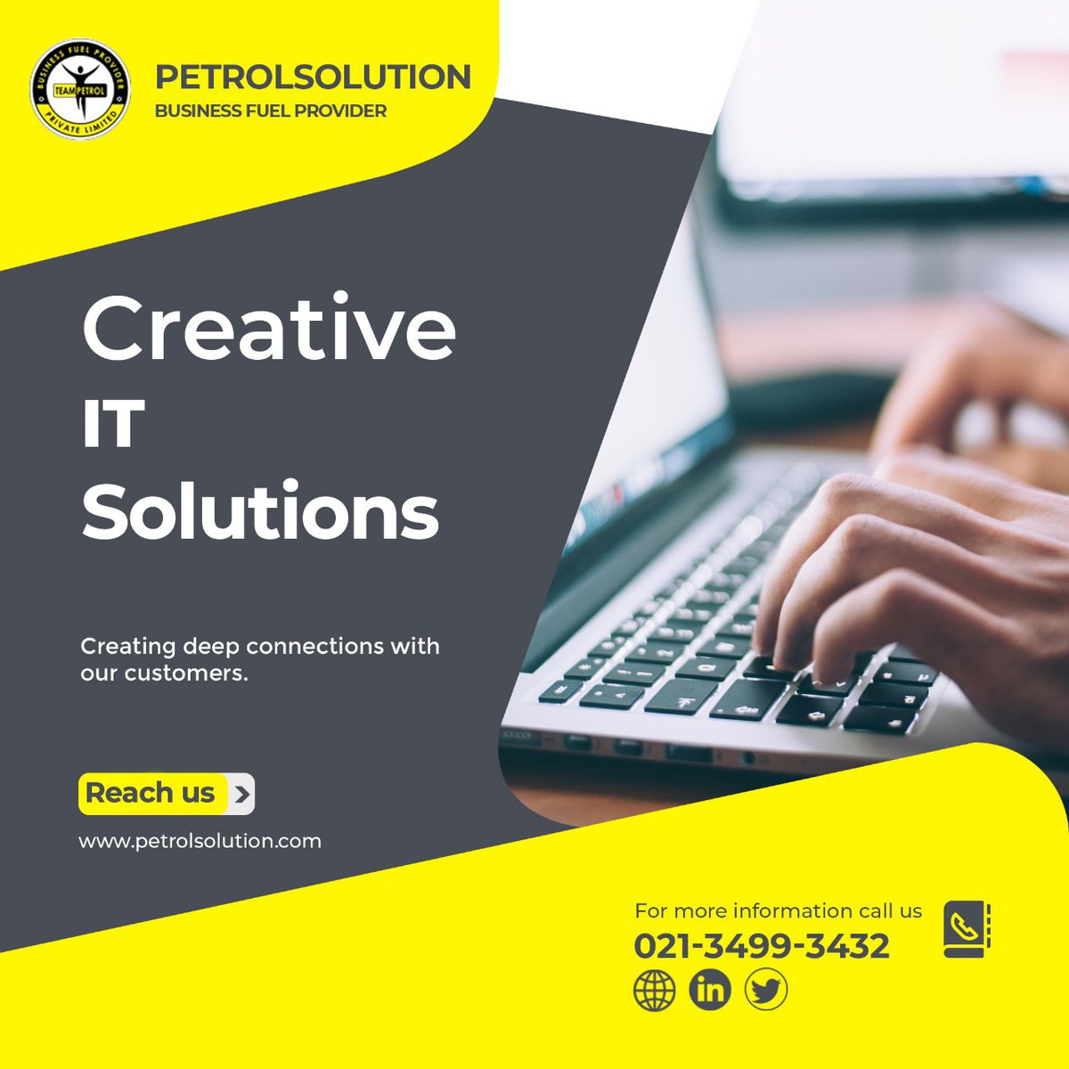 Petrol Solution (@petrolsolution) on Twitter photo π€¨πππ
Are you looking for #web and #media solutions??
π²_021-34993432 Contact us for any queries.
A sample portfolio will be sent to interested customers. Work with us if you are satisfied and confident to do so. 
 #Websolution #ITsolution #businessplanning π€¨πππ
Are you looking for #web and #media solutions??
π²_021-34993432 Contact us for any queries.
A sample portfolio will be sent to interested customers. Work with us if you are satisfied and confident to do so. 
 #Websolution #ITsolution #businessplanning