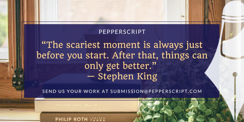 @EvelynHail If your manuscripts are ready, so are we! Send us your work today at submission@pepperscript.com #Writers #writing #WritingCommunity #WritersCafe