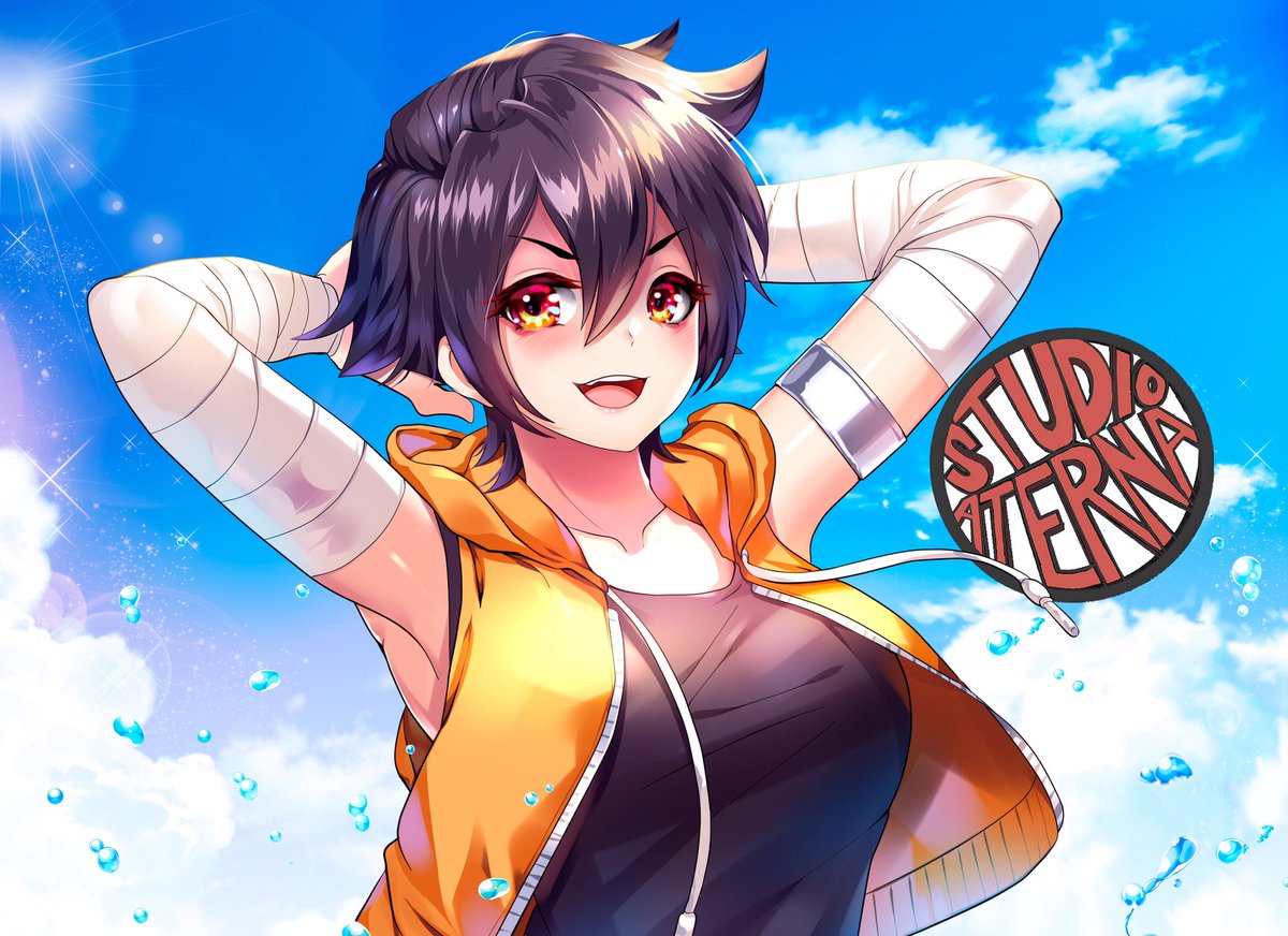AternaStudios's tweet photo. Zayne! That’s the only word she remembered when she awoke one day and it’s all she needs. She claimed it as her own name until she finds the person to return it to #talesofaterna #gamedev #originalcharacter #anime #game #tomboy https://t.co/qAqL4J4l15
