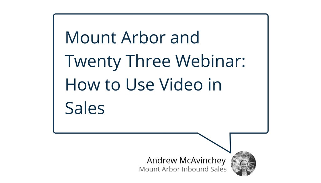 Andrew McAvinchey, Managing Director of Mount Arbor, shares how he uses Personal for creating and sending video for account based sales.

Read more 👉 bit.ly/3aS1TsB

#videomarketing #remoteselling #SalesProcess #InsideSales #InboundSales #HubSpotSales