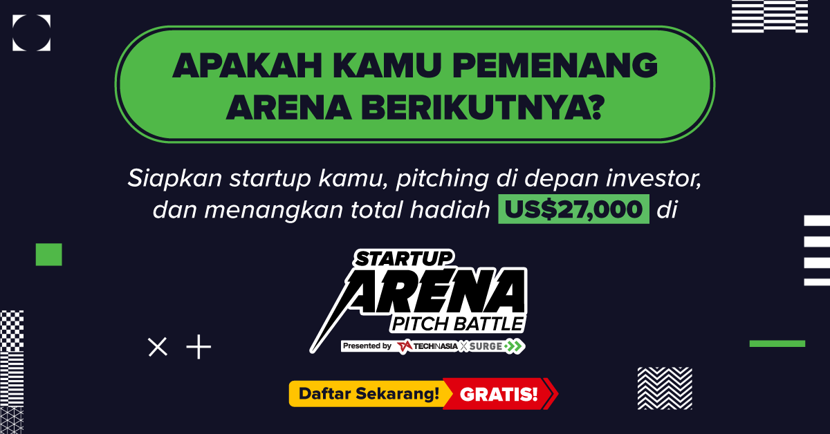 StartupLokal's tweet photo. Daftarkan startup kamu di Startup Arena Pitch Battle, yang diselenggarakan oleh Tech in Asia dan Surge! Dapatkan eksposur dari media, kesempatan bertemu investor, calon pengguna potensial, hingga total hadiah senilai US$27,000. 

For more info : https://t.co/z2QdUAXjUz https://t.co/MzFJ2TN423