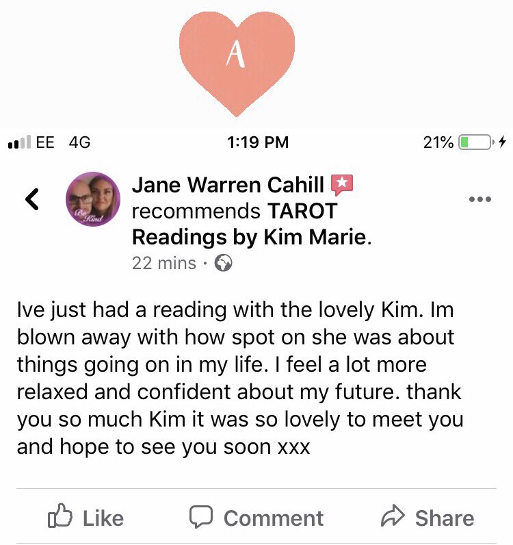 Reviews say it all 🙏🔮✨
Head over to my Facebook Page &amp; give me a little “like” 🥰 facebook.com/TarotReadingsb… 
#tarotreader #TarotReading