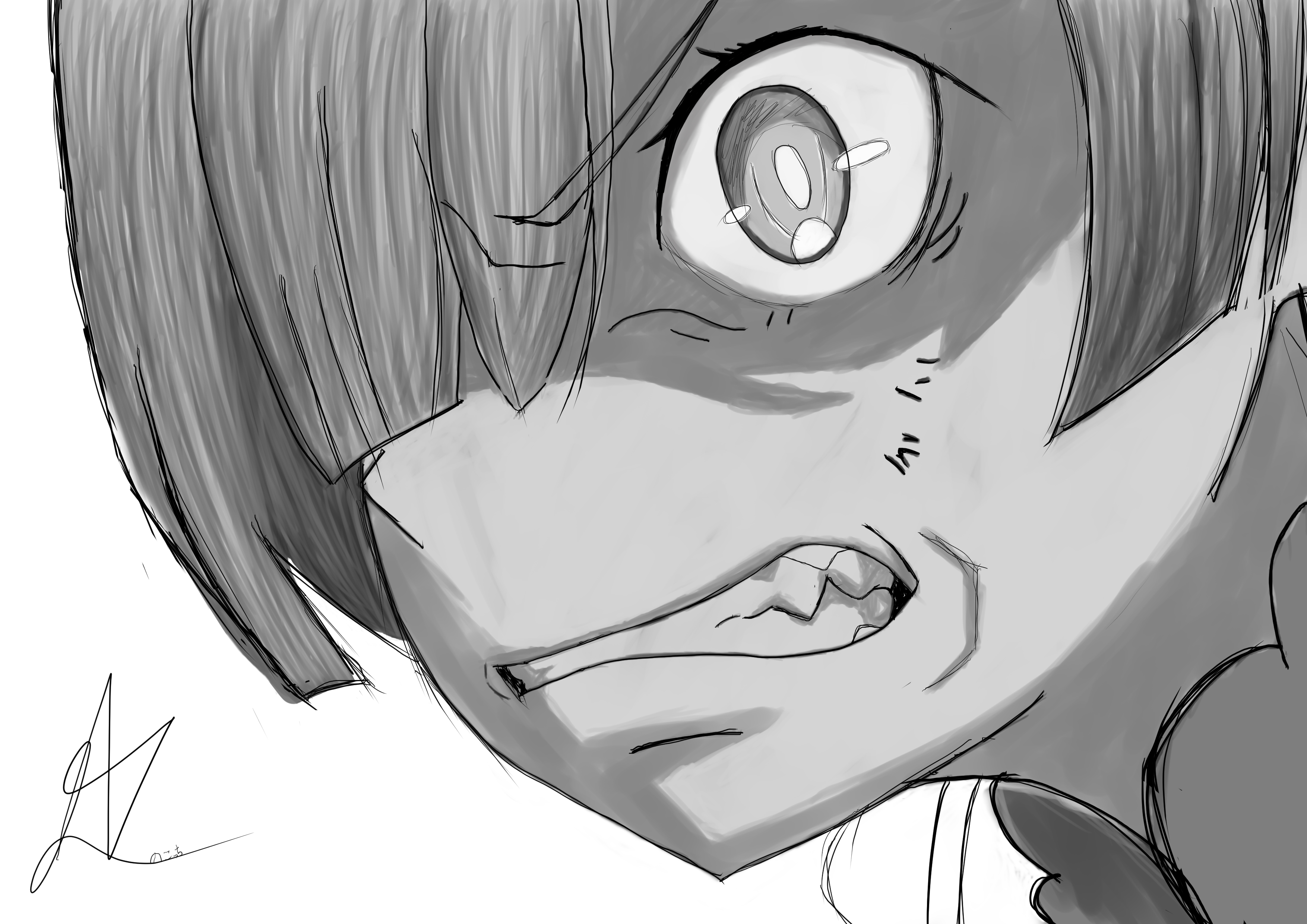 のこっち ゲーム実況者 とりあえず色塗りでけた 目の充血を描くのが凄く楽しかったｗ 線画 グリザイユ初期 色塗り こんな感じで作業が進んでいきました グリザイユ画法 絵描きさんと繋がりたい レム イラスト イラスト初心者 T Co