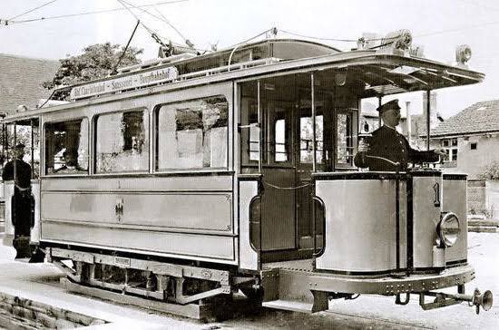 Russia's tweet photo. 🚋 #OTD in 1880 Russian engineer Fyodor #Pirotsky unveiled world’s (!) first electric tram to the public, took its first ride. In essence it was a modified horsecar carriage (w/o the horses) powered by ⚡ electricity – 😉 we see what you did there @elonmusk #NothingNewUnderTheSun https://t.co/v48kVYIVSN