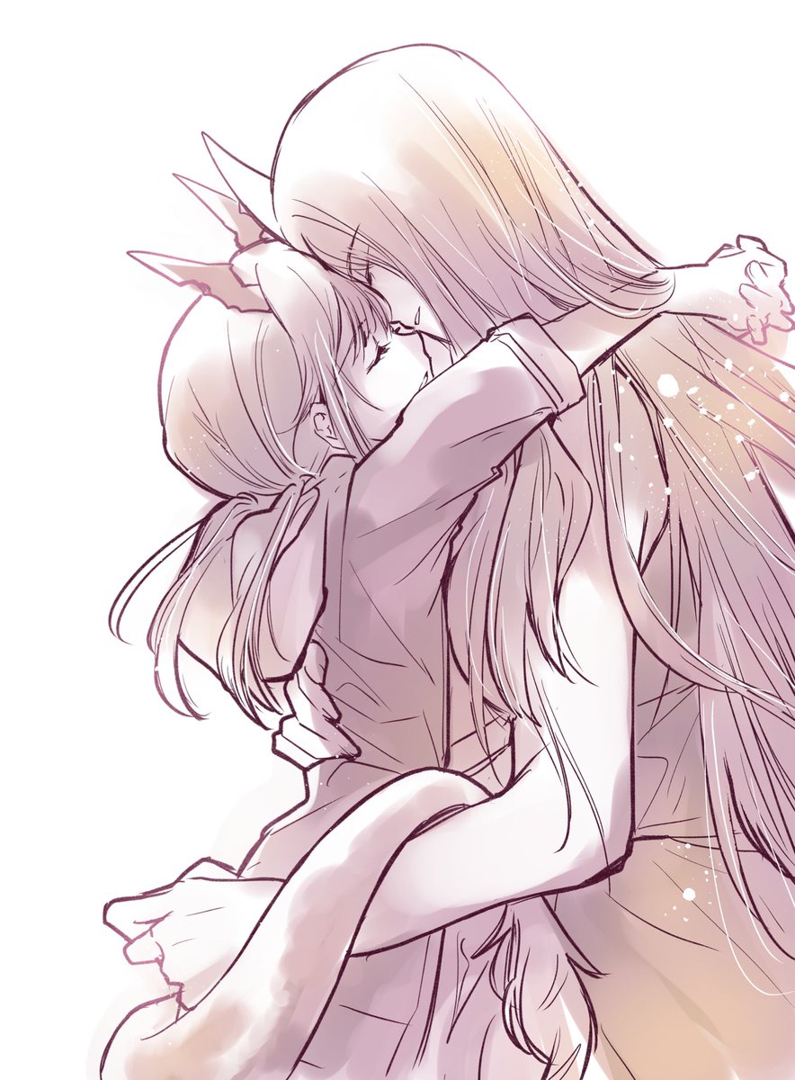 チェン(アークナイツ) ,ホシグマ(アークナイツ) 「ホシチェン 」|鳥海かぴこ@神飢えコミカライズのイラスト