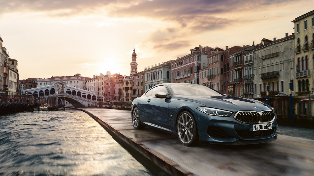 BMW's tweet image. What's behind Sheer Driving Pleasure? Learn the history of your favorite slogan: b.mw/slogan

The #BMW M850i xDrive Coupé.
Fuel consumption (combined): 10.0–9.9 l/100 km. CO₂ emissions (combined): 227–224 g/km. b.mw/Further_Info