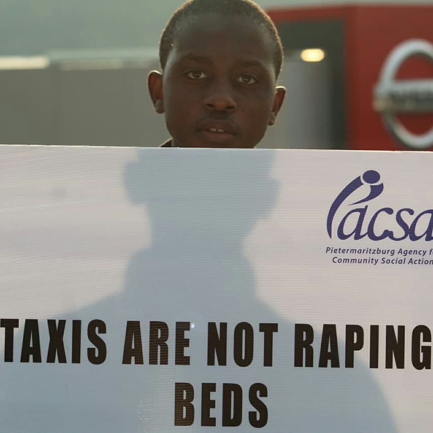 PACSA40YEARS's tweet photo. Yet another Thursday  out in the streets standing against GBV. Once again Umzansi Youth in Business has invited us today on picketing which was held  at the Chatternton traffic circle
#EnoughIsEnough    #NotInMyName https://t.co/cuH8kk0jun