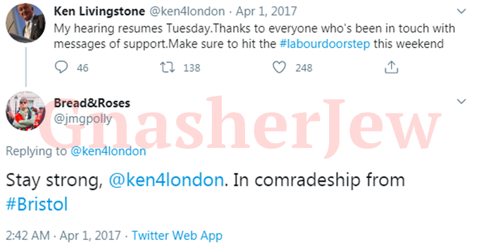Esther has supported notorious antisemites Chris Williamson, Ken Livingstone and Jackie Walker. 7/