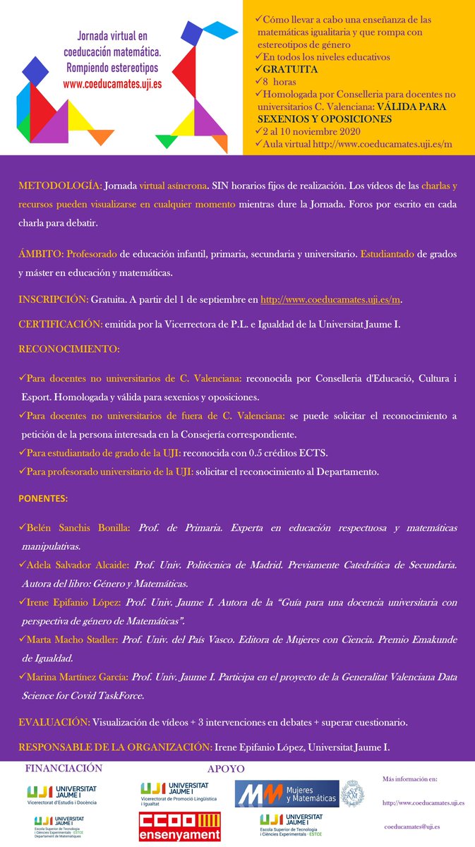 sdasi1's tweet photo. Trencant estereòtips, coeducació a les Matemàtiques. https://t.co/KJkFPm4JsZ
