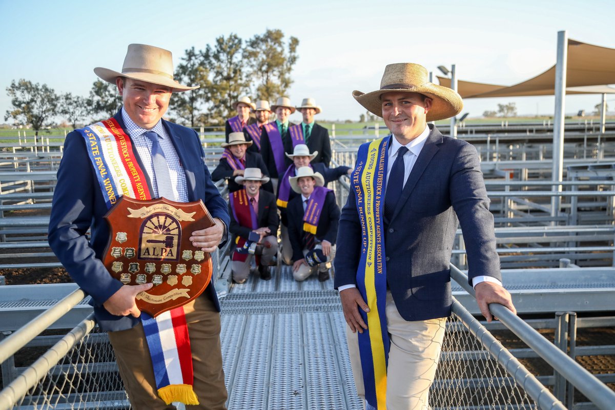 Congrats to all competitors in the 2020 NSW #ALPAYAC

🏆🥇Winner Ben McMahon, Lehman Stock &amp; Property, Inverell 
🏆🥈Runner up Sam Smith, Kevin Miller Whitty Lennon &amp; Co, Forbes
🏅Max Bailey Encouragement Award Harry Waters, Elders, Gundagai

📸 Lucy Kinbacher, <a href="/thelandnews/">The Land</a>