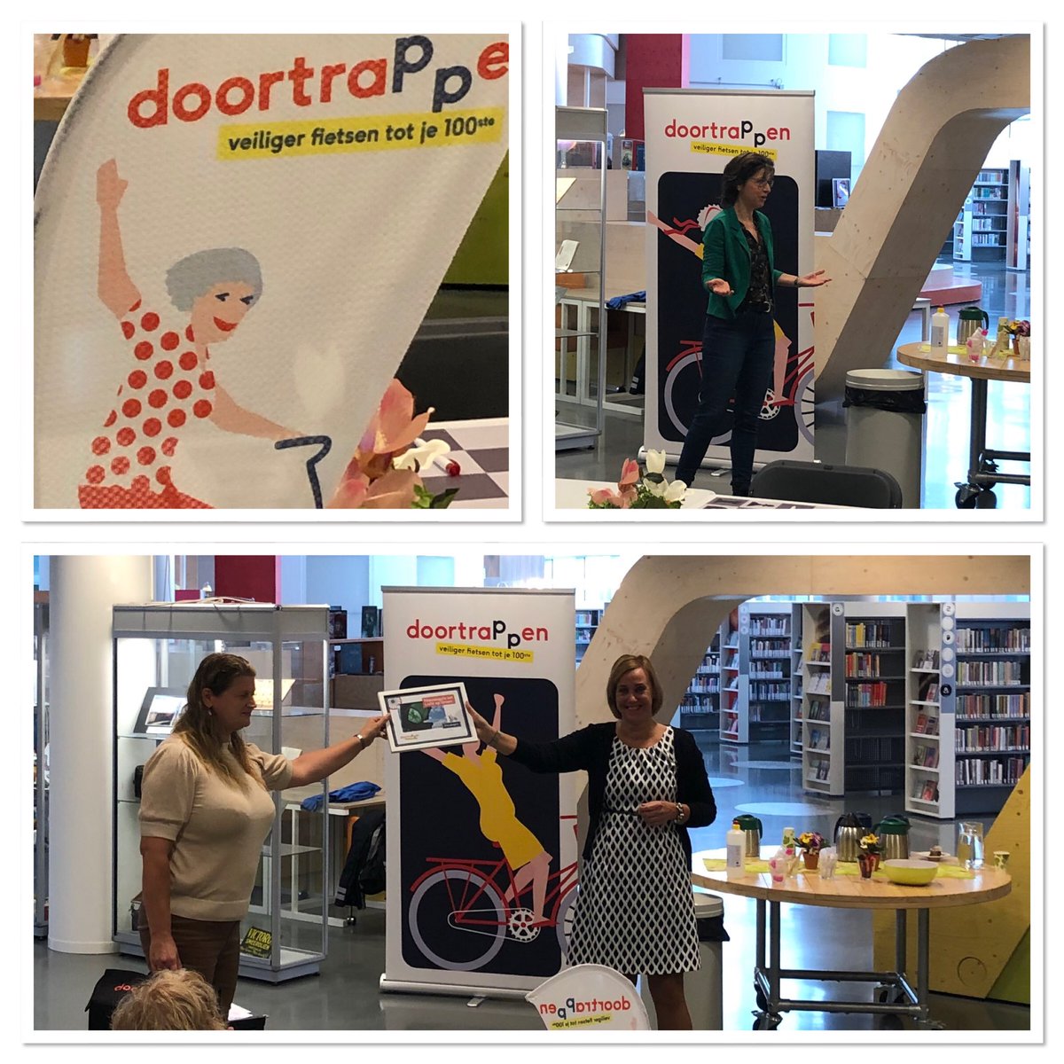 Start van <a href="/doortrappen/">Doortrappen</a> <a href="/Gem_Nieuwegein/">Gemeente Nieuwegein</a> met <a href="/EllieEggengoor/">Ellie Eggengoor</a>. Eerste doortrappen gemeente <a href="/ProvUtrecht/">Provincie Utrecht</a>  Proficiat