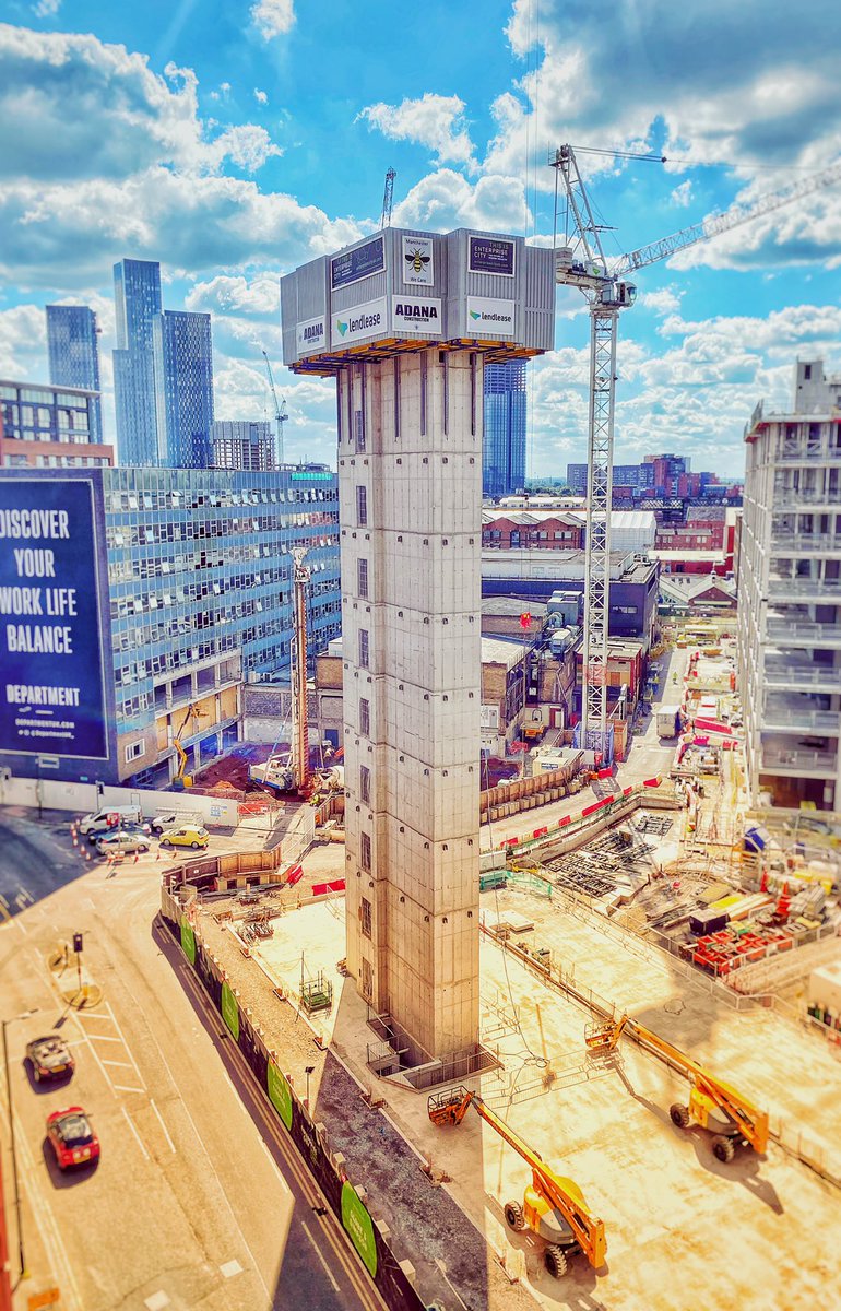 Our Concrete Core progress at St Johns Manchester #concrete #manchester #stjohns #alliedlondon #lendlease