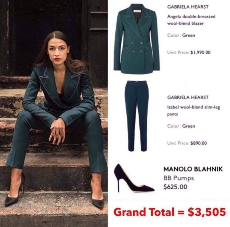 3/The woke say they're opposed to capitalism because it produces income inequality, but then they engage in the most vulgar capitalism you ever saw in your life. Here, AOC complains about income inequality, wears a $3,500 wardrobe for a magazine shoot, and then defends herself