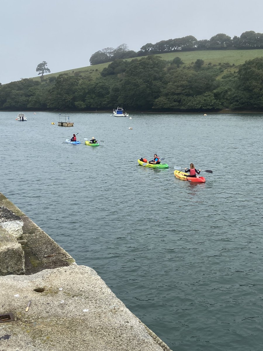 @falmouthriverwatersports day 2 after so much fun yesterday we booked for kayaks today #watersports #kayakingadventures #kayaklife #visitfalmouth #falmouthwatersports #kayaklessonscornwall #waterfun