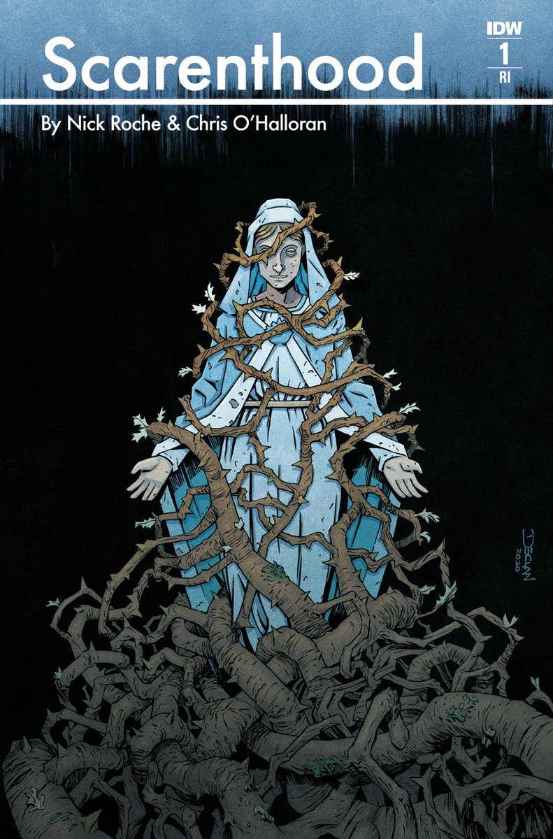 NickRoche's tweet image. TO-DO LIST: Drop kids at preschool/ Grab coffee with other parents/ Go ghost-hunting in woods/ Fight demonic entity/ Collect kids/ Naptime.
Pre-order SCARENTHOOD, coming this October from @IDWPublishing, by me, @ChrisOHalloran & @robutoid. And check that @declanshalvey cover!