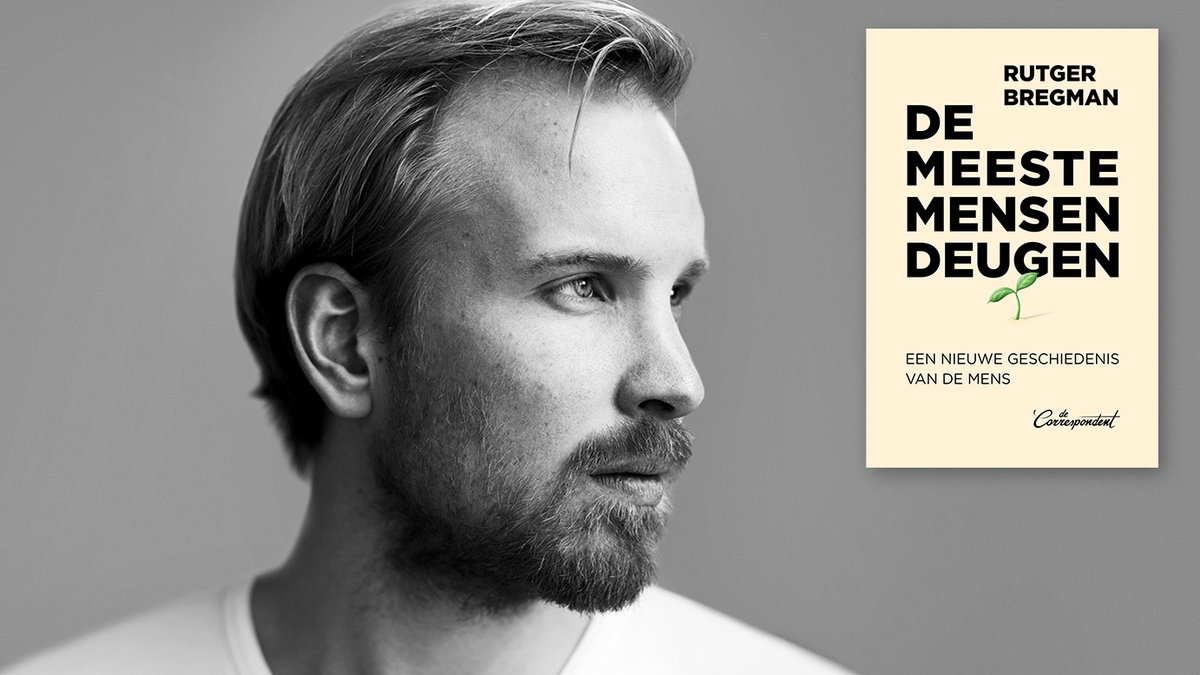 Vanavond om 20 uur: online college 'Waarom de meeste mensen deugen' van Ruger Bregman. De livestream is te volgen via een gebaren- en/of schrijftolk en daarna nog één week lang terug te kijken. Reserveer snel je ticket! Meer informatie vind je hier: bit.ly/2Dqe4Rh