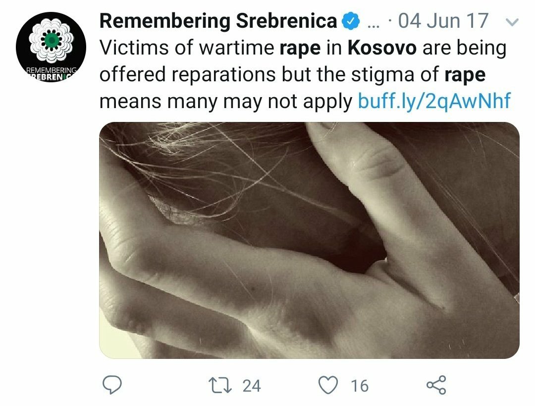 69)  @Rrrrnessa is a deputy director of the association  #SrebrenicaUK, fake organization that is spreading a propaganda and hatred for years already, using the same  #Srebrenica pattern. This is how they make money!The same story in BIH, Kosovo, Myanmar and China?!  #FakeNews 