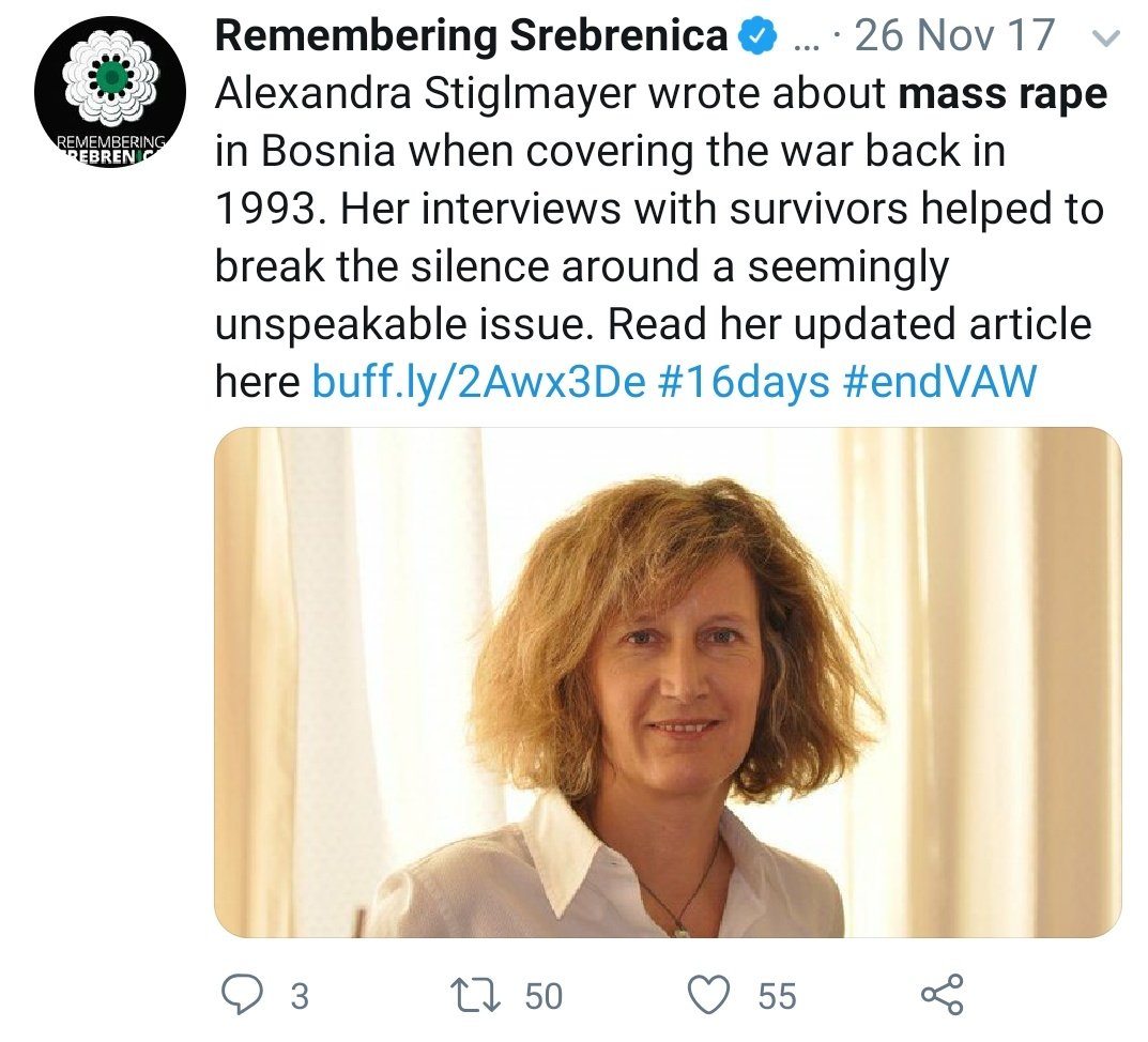 69)  @Rrrrnessa is a deputy director of the association  #SrebrenicaUK, fake organization that is spreading a propaganda and hatred for years already, using the same  #Srebrenica pattern. This is how they make money!The same story in BIH, Kosovo, Myanmar and China?!  #FakeNews 