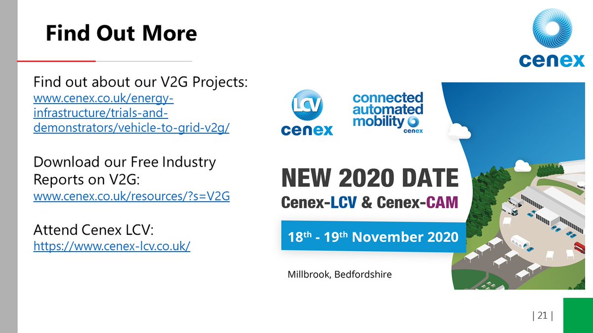 ErraNews's tweet photo. Grey Payne of @CenexLCFC, speaker of ERRA #Emobility webinar concludes: „high #V2G uptake could provide a very large contribution to the #systemflexibility requirement”. https://t.co/mJnZCHGY9R