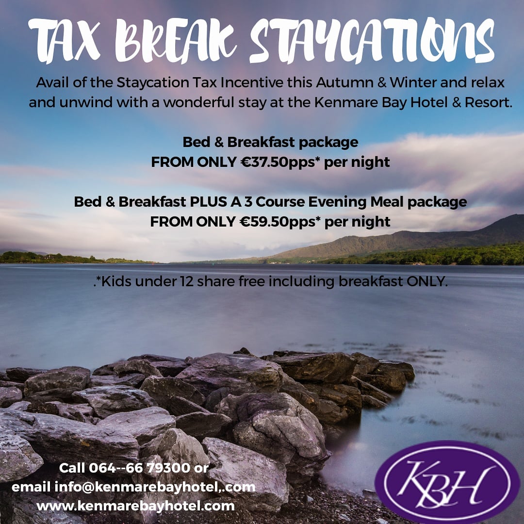 Planning your next Staycation? 
#staycation #kenmare #KenmareBay #CountyKerry #RingofKerry #WildAtlanticWay #IrishHotels #Staycation2020 #familystaycation #hotelbreak
#familyfriendlyhotel #leisureclub