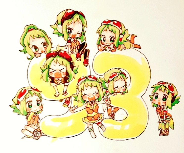 Gumiの日 Gumiちゃんズ かわい ふこものイラスト