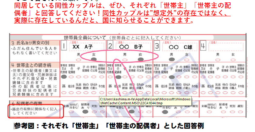 住民 国勢 票 調査