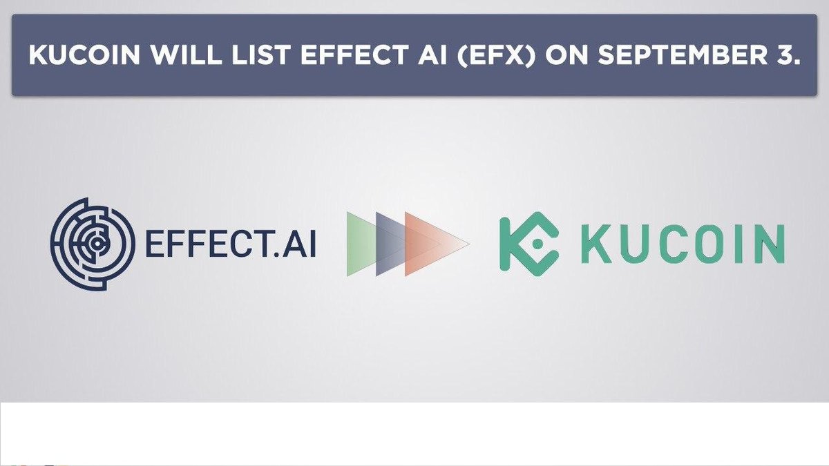 coinmuhendisi's tweet image. #KuCoin, 3 Eylül&apos;de #EffectAI ($EFX) &apos;i listeleyecek. EFX / BTC ticareti 3 Eylül saat 16: 00&apos;da (UTC + 8) yayınlanacak. Bu, 2018&apos;deki ICO&apos;dan bu yana EFX için ilk büyük liste olacak. EFX toplam arz: 650M. EFX dolaşım kaynağı: 252M.
