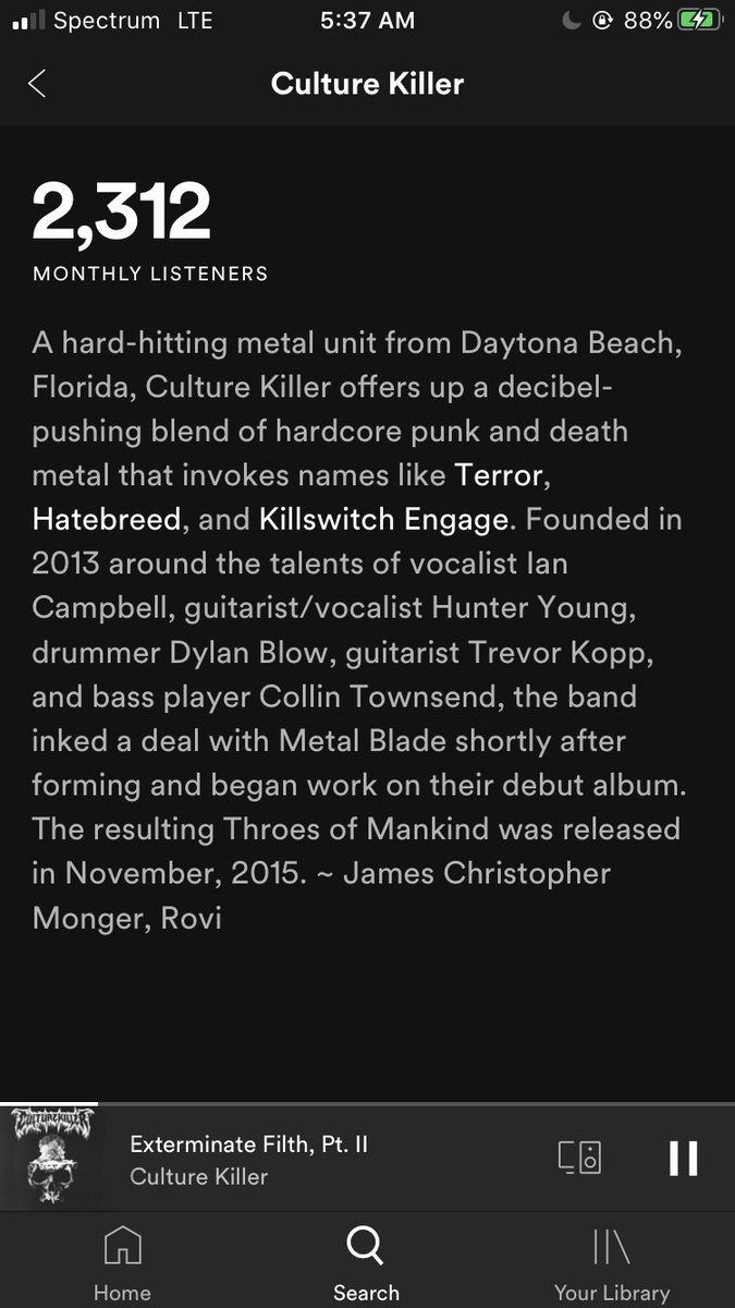 Founded in 2013 “hardcore punk and death metal” Comments: “Whitechapel sent me here”Influences and bioPersonal fav: Note the slam influences