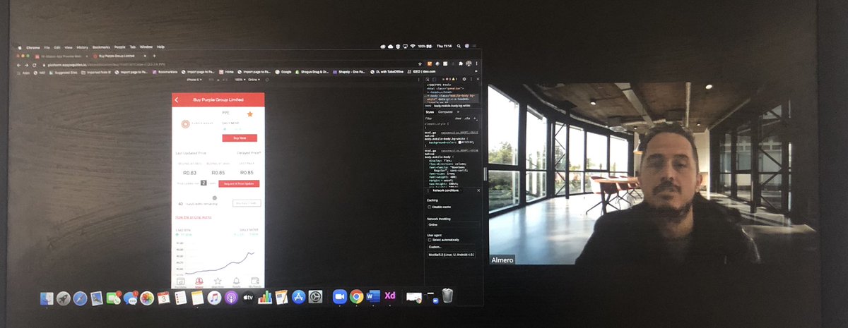 bradgt247's tweet photo. Live with @EasyEquities UX legend @almerosplace and Drip King @LesediMfolo taking our #EasyYousers through the functionality on the new #EasyEquitiesApp @PurpleGroupPPE https://t.co/FnBPt1bUIU