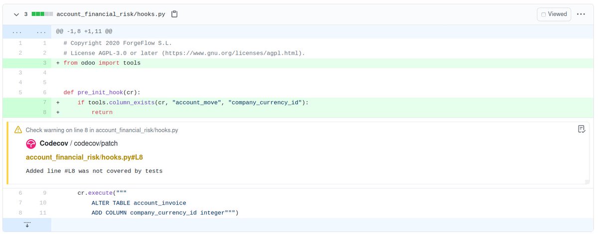 PedroMBaeza's tweet image. #Codecov has added a new feature for commenting uncovered lines. This seems useful for #OCA repositories.