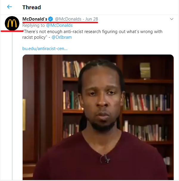 9/Now, it is true wokies can read racism into anything, but they key is that they do not read racism into THEIR capitalist ventures.This is why  @DrIbram says you can't separate capitalism from racism while he appears in advertising for McDonald's while selling books on Amazon.